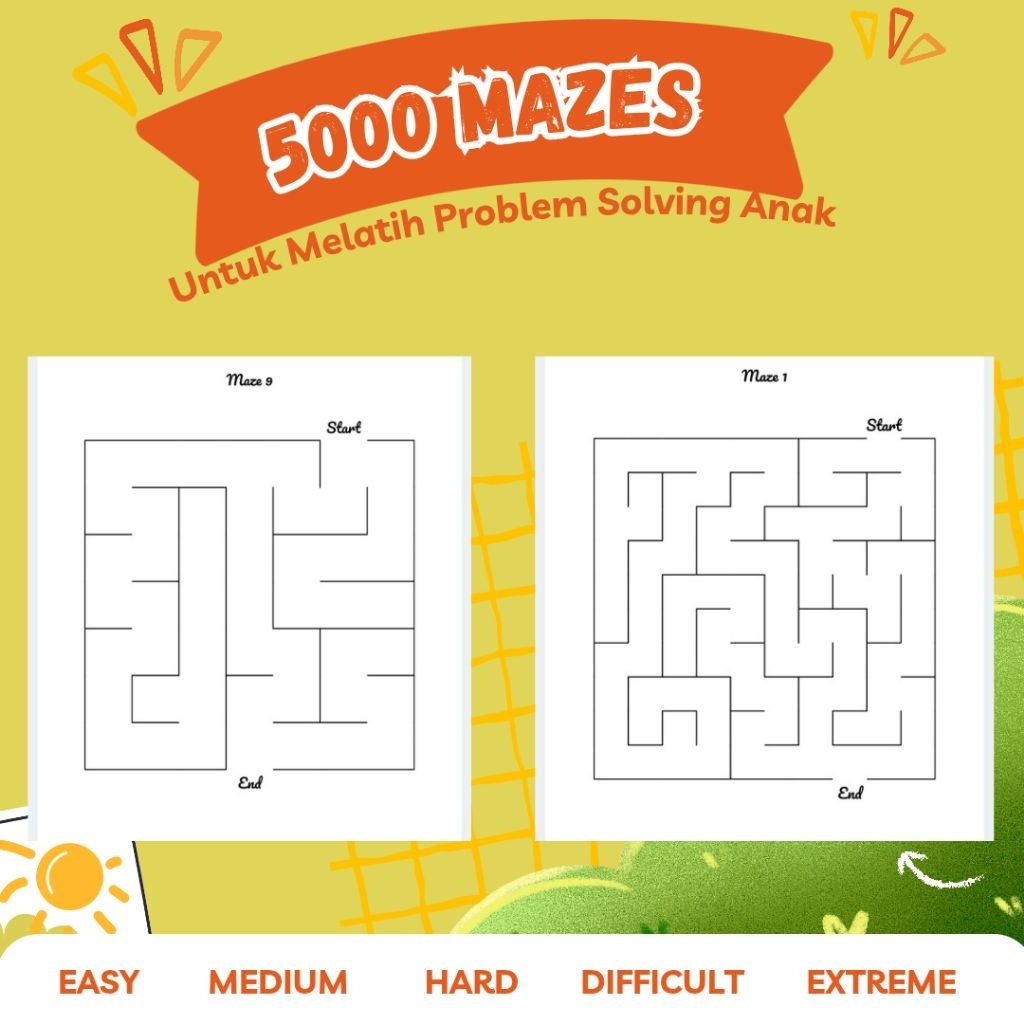 5000 Maze Puzzle – Easy, Medium, Hard, Extreme