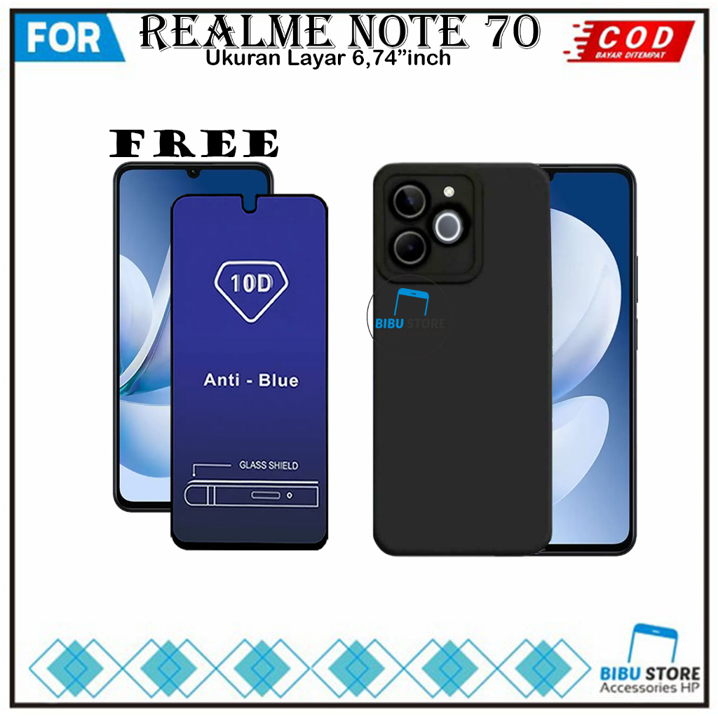 Promo Paket 2in1 Case Realme Note 70 Note 80 Softcase Sockproof Protect Camera Casing