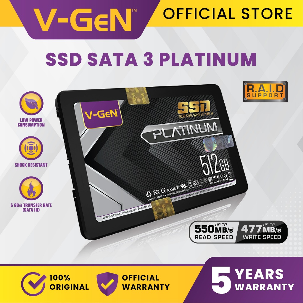 SSD Solid State Drive V-GeN 512GB SATA lll