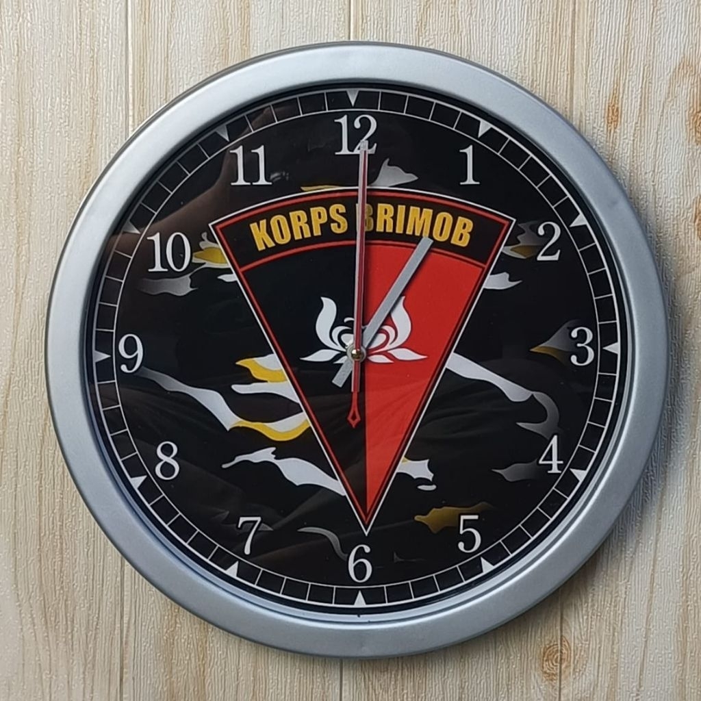 Jam Dinding Korps Brimob 32cm
