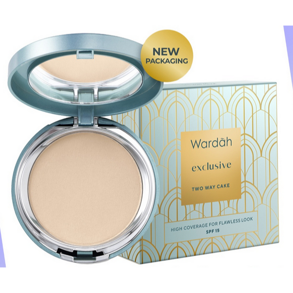 wardah exclusive two way cake refill 12gr