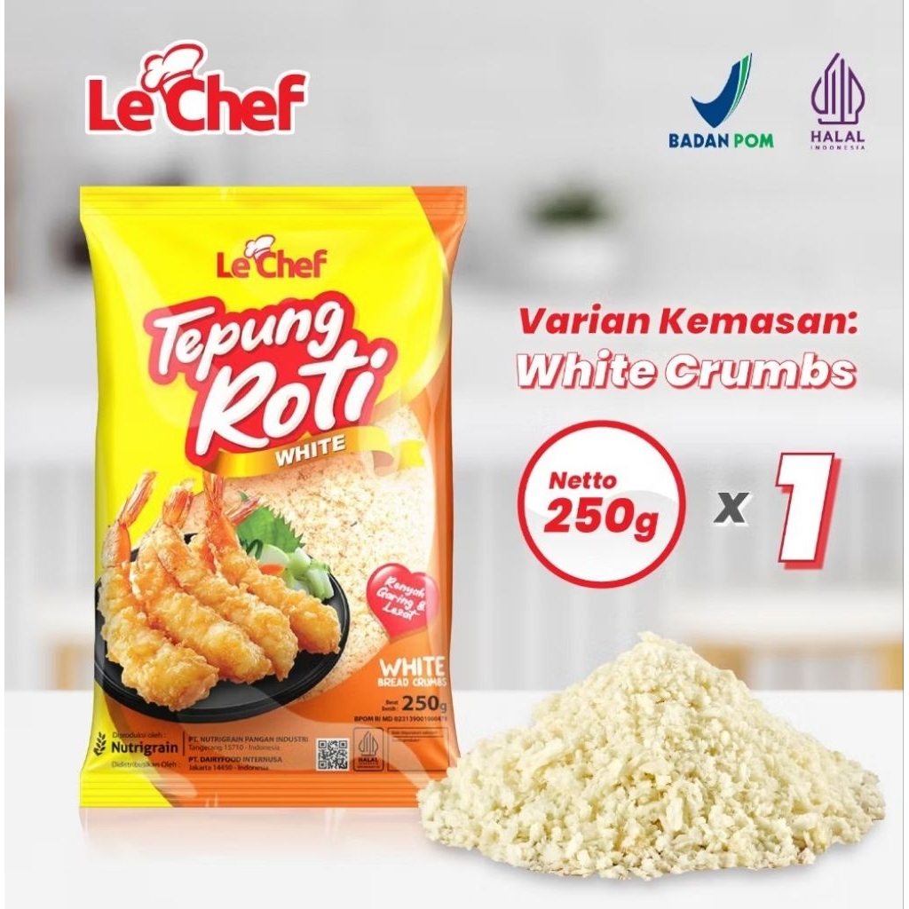 Lechef tepung roti putih 250gr