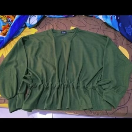 crop dewasa knit waffle