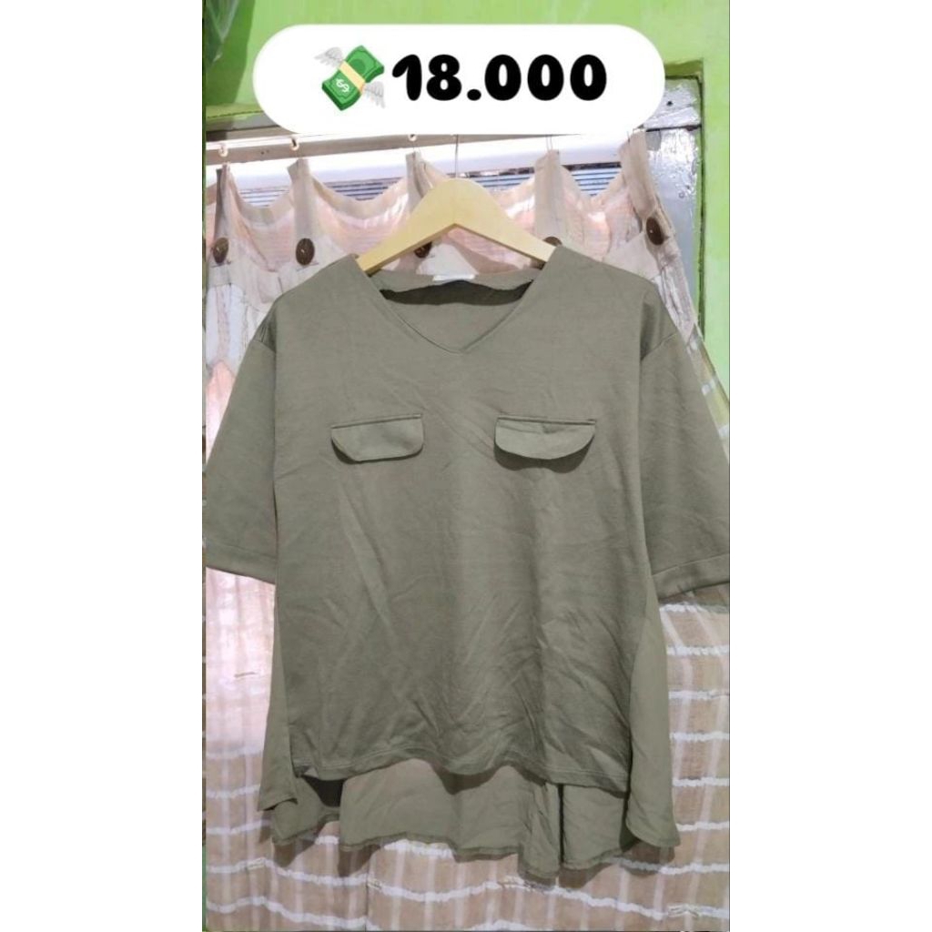 atasan kaos lengan pendek
