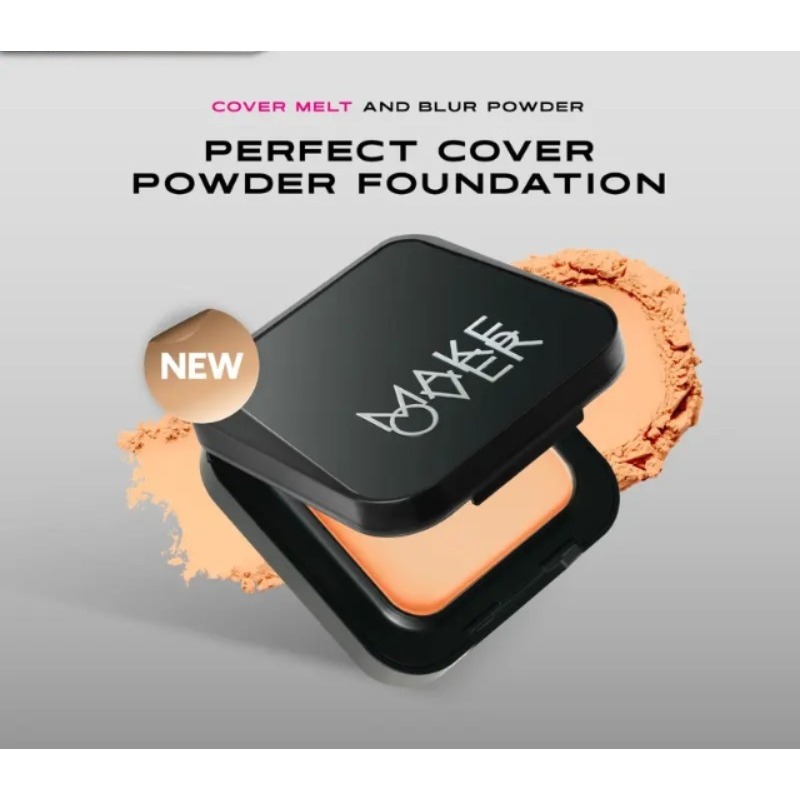 MAKE OVER Perfect Cover Two Way Cake full - Bedak padat high coverage