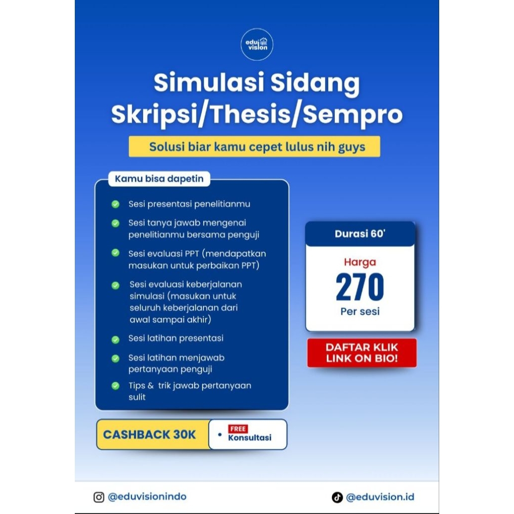 Simulasi sidang skripsi/thesis/sempro