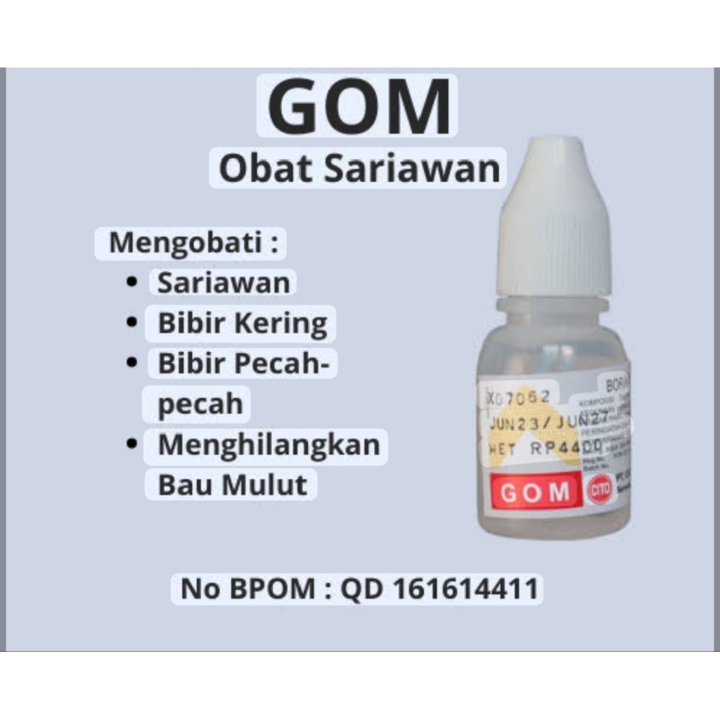 Obat sariawan GOM perbotol