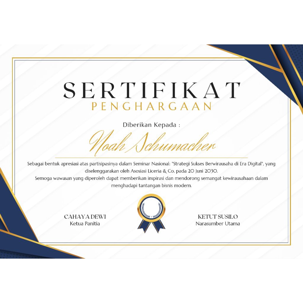 CETAK SERTIFIKAT