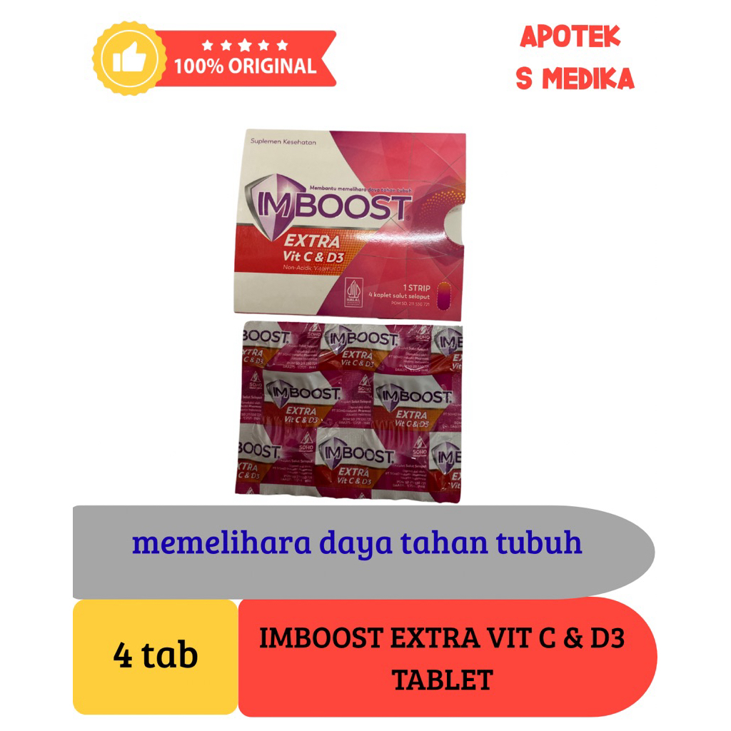 imboost extra vit C dan D tab @4