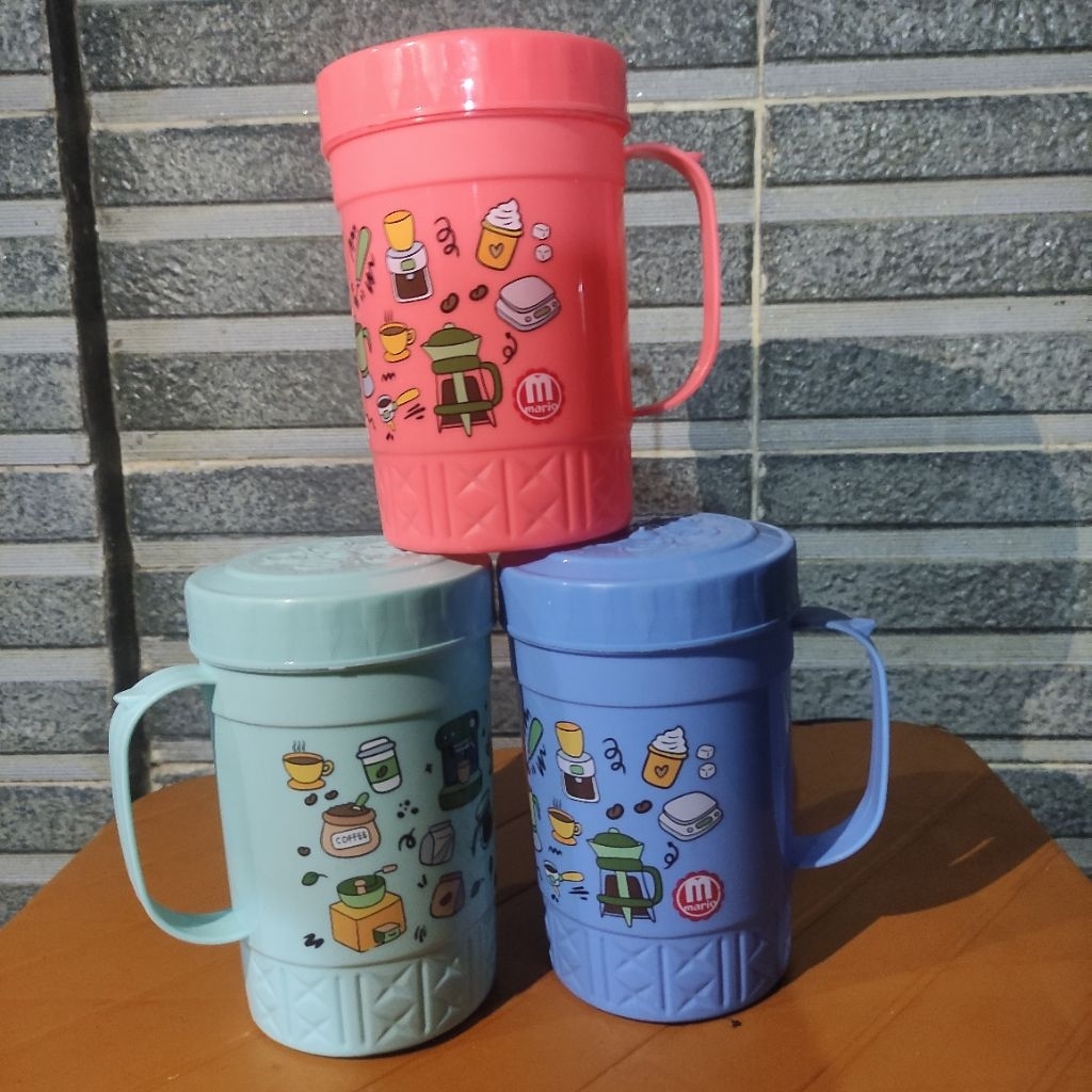 Cangkir Mug Plastik Polin