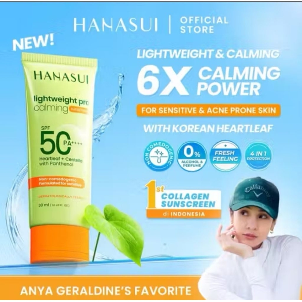 Hanasui Suncreen Lightweight Calming Pro Spf50