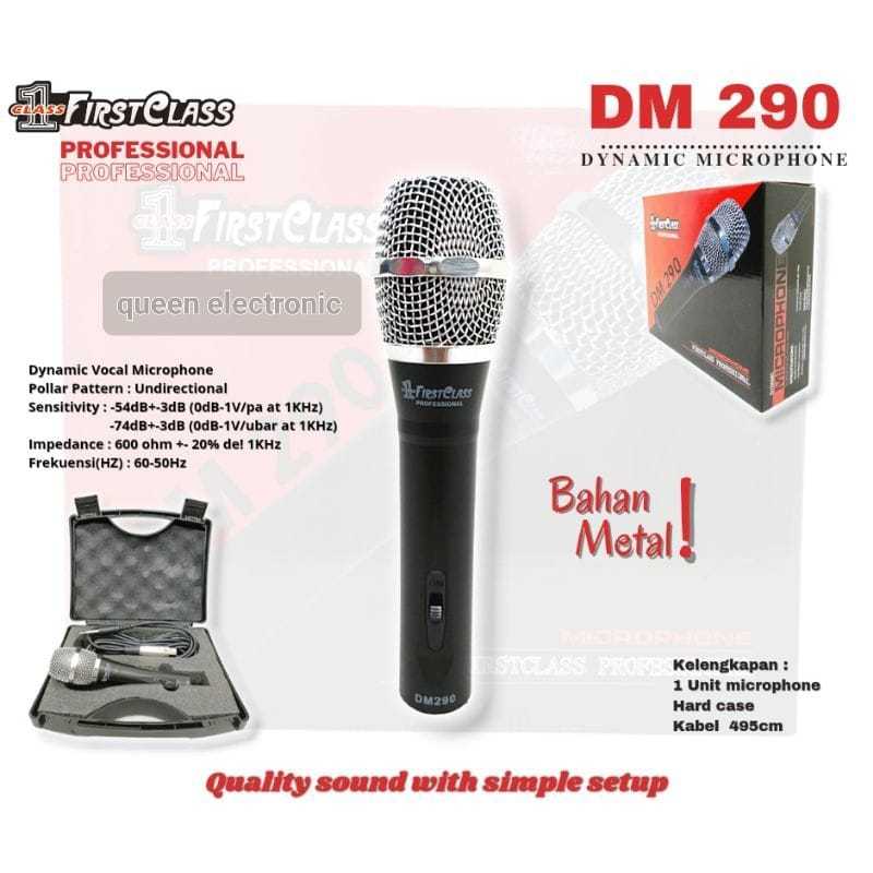 Firstclass Professional Microphone Dm 290 Kabel 5 Meter