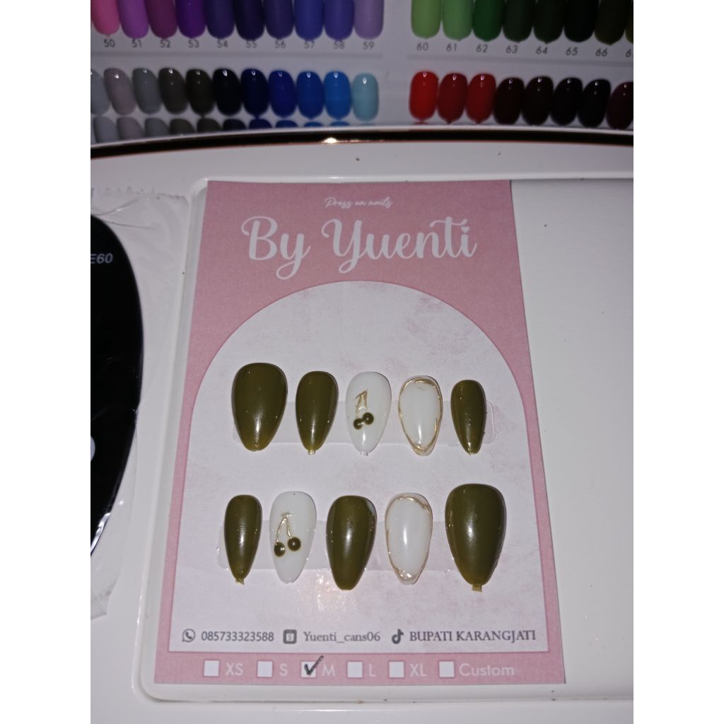 Press On nails lengkap lem dan kikir