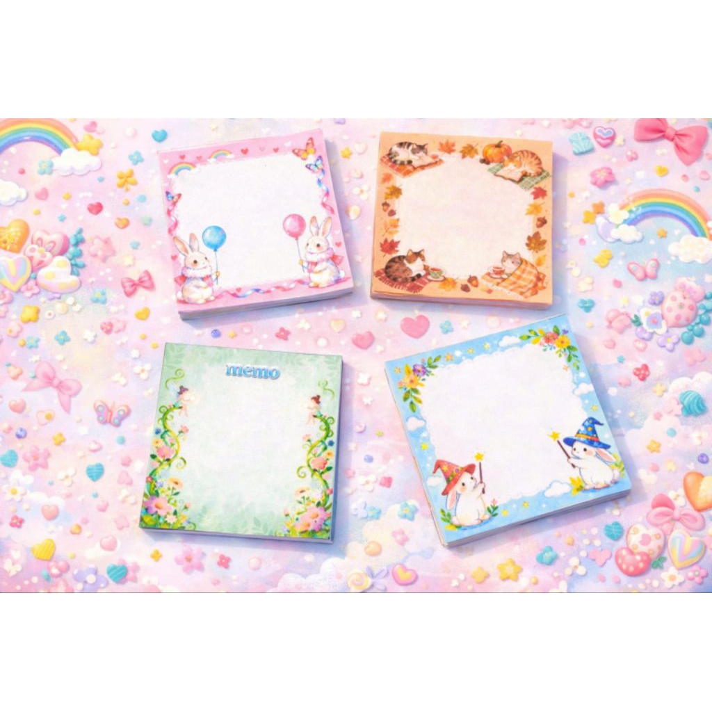 5 pack memopad mini stickless 240 lembar