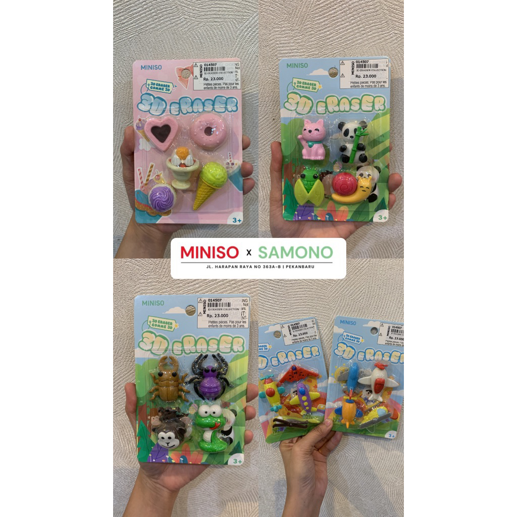 MINISO 3D ERASER / PENGHAPUS 3D