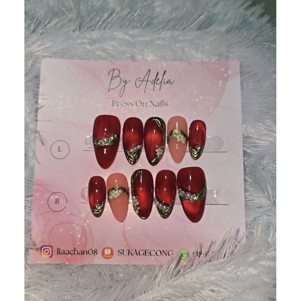 PRESSONAILS BY ADELIA HANDMADE BISA CUSTOM