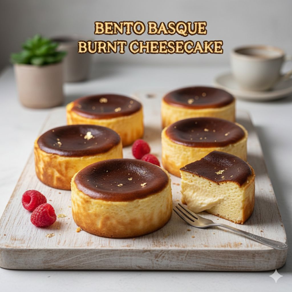 bento burnt Cheesecake
