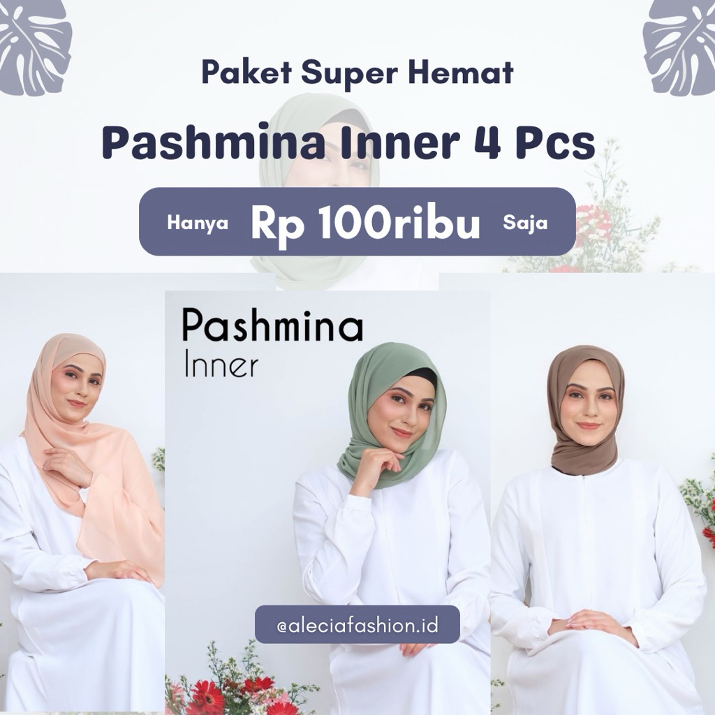 Paket hemat pashmina inner