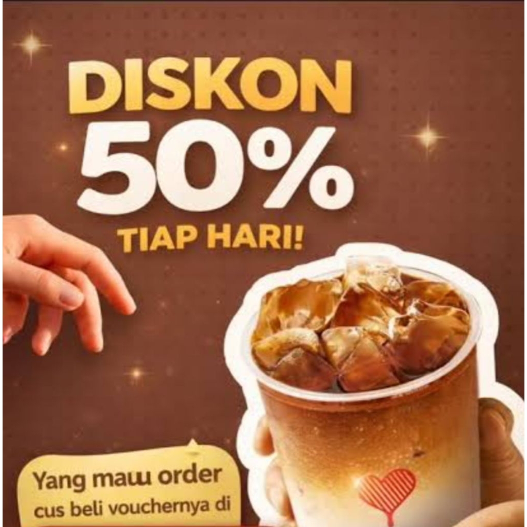 Vocher coffe 50%