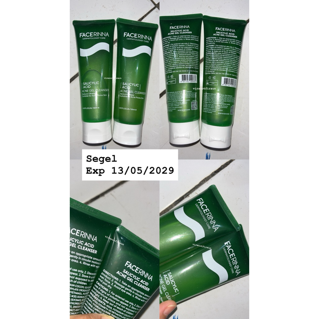 facerrina acne gel cleanser