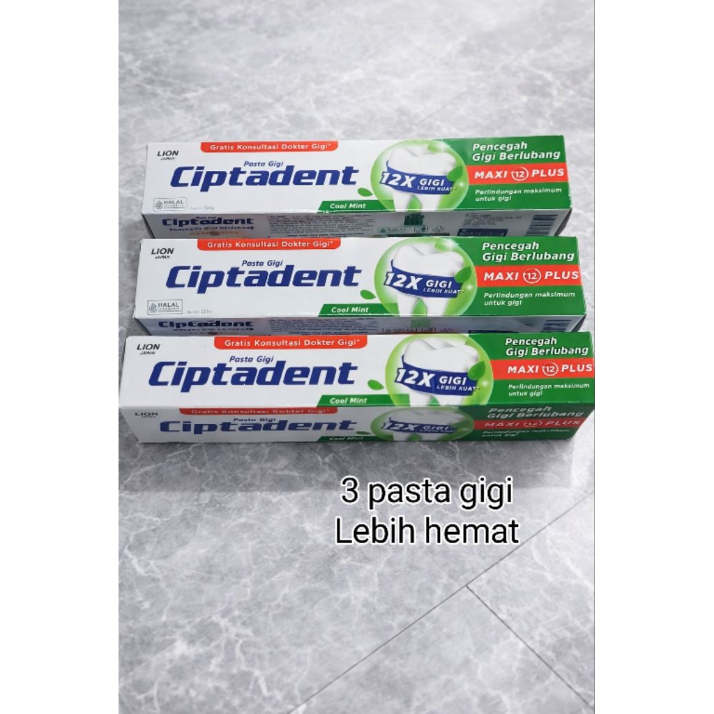3 pasta gigi CIPTADENT MAXI PLUS