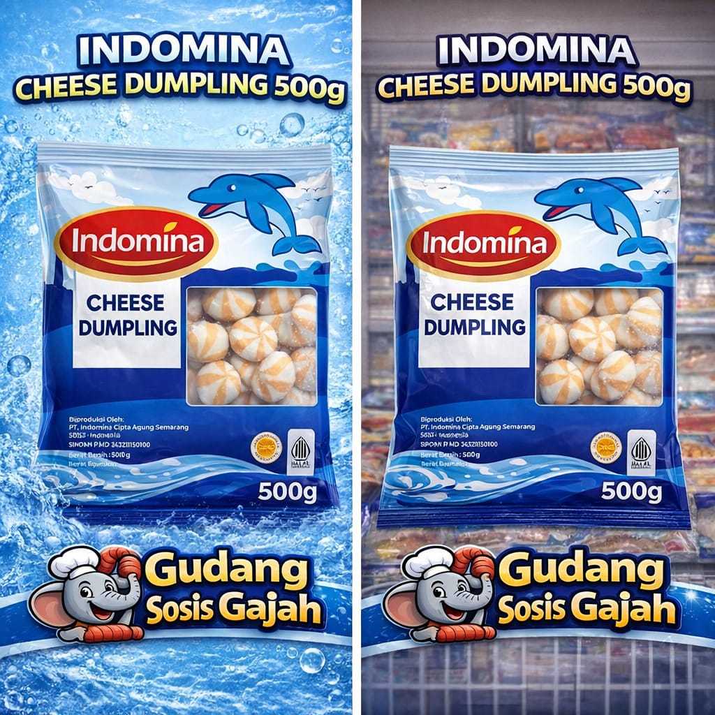 INDOMINA CHEESE DUMPLING 500G