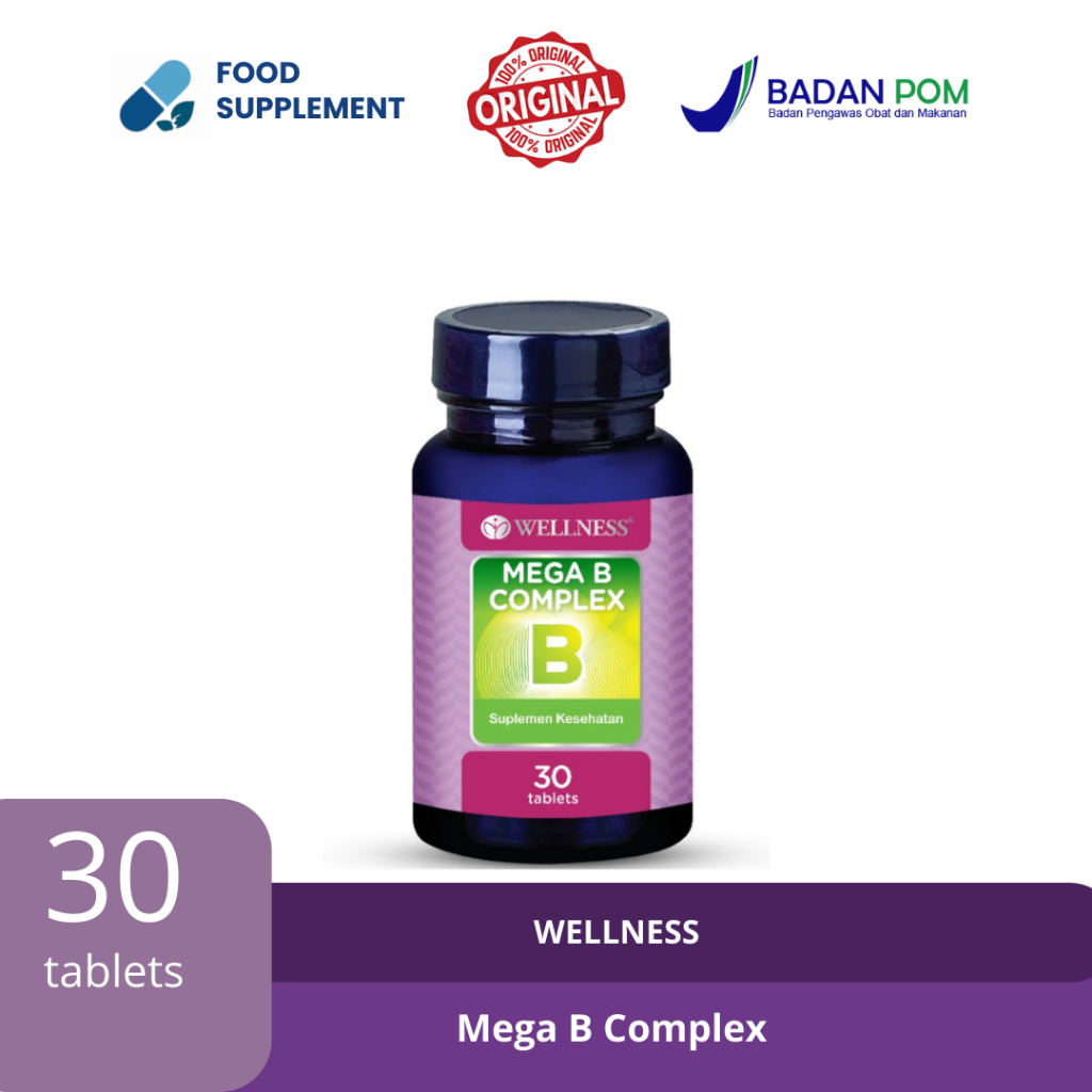 Wellness Mega B Complex - 30 Tablet