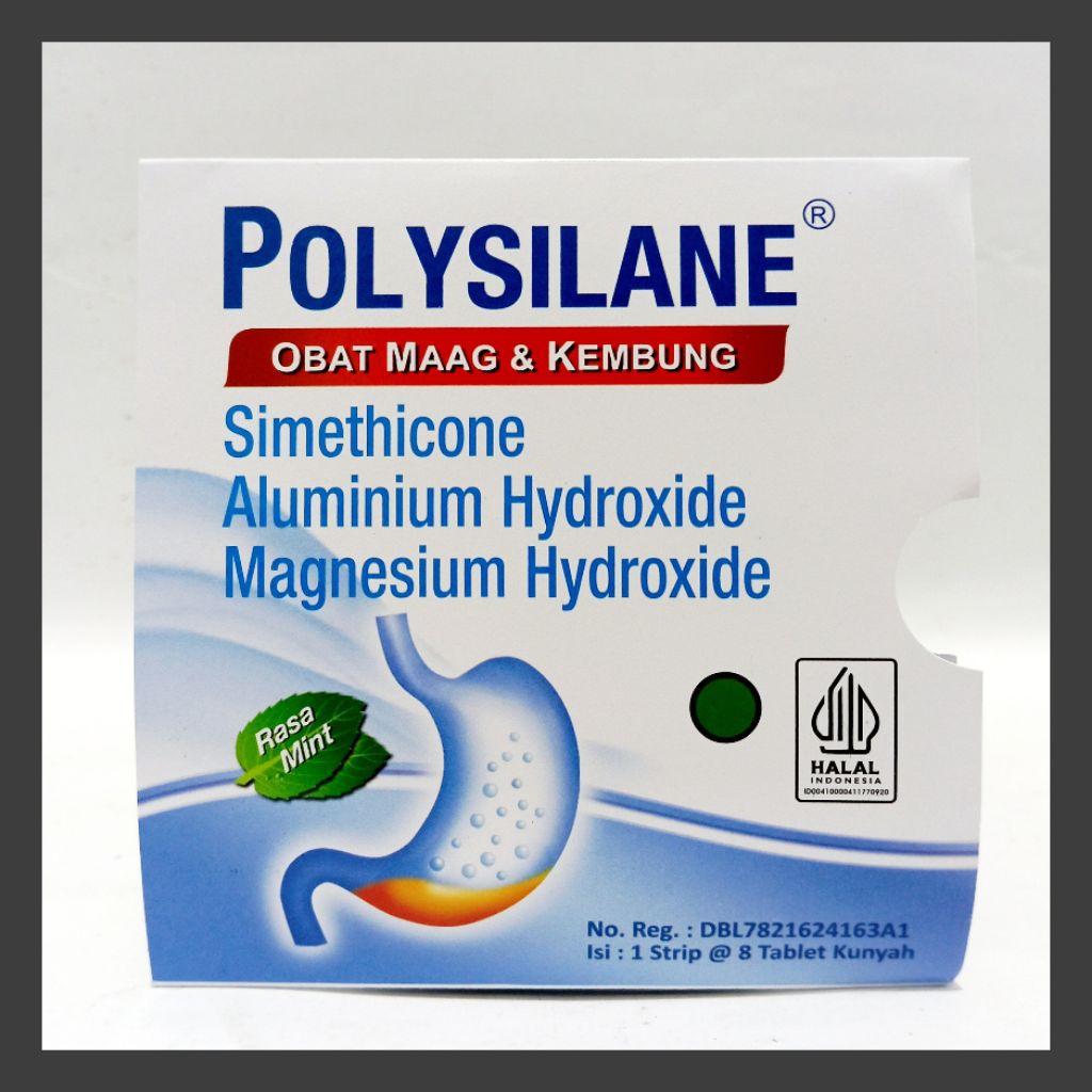 polysilane tablet 1 strip isi 8 tablet