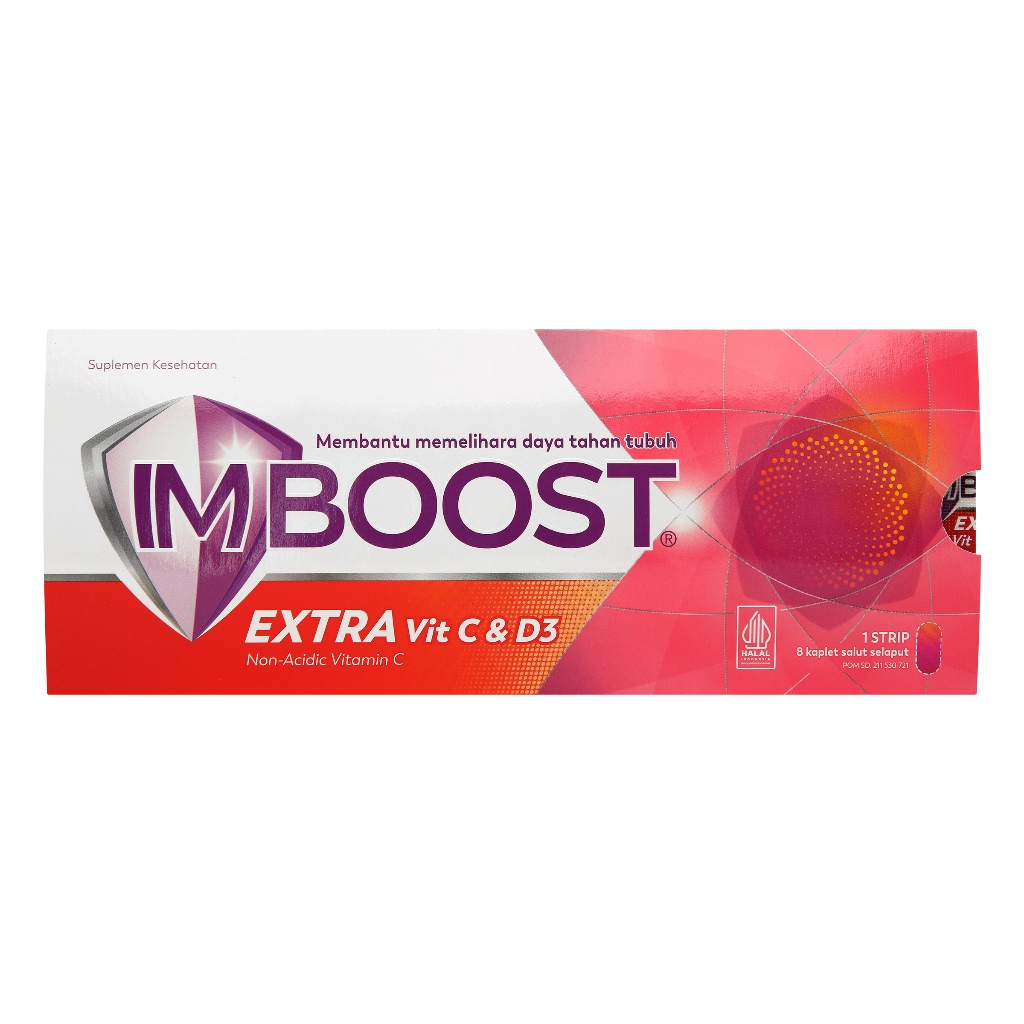 IMBOOST EXTRA VIT C & D3 1 STRIP - ISI 8 TABLET