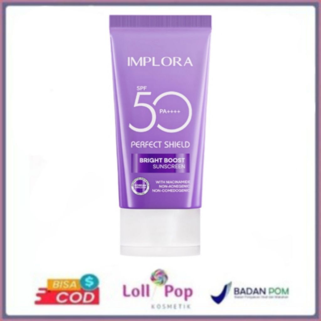 Implora Perfect Shield Bright Boost Sunscreen SPF 50 PA++++ 25ml