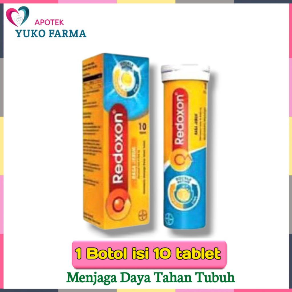 Redoxon Rasa Jeruk 10 Tablet Effervescent