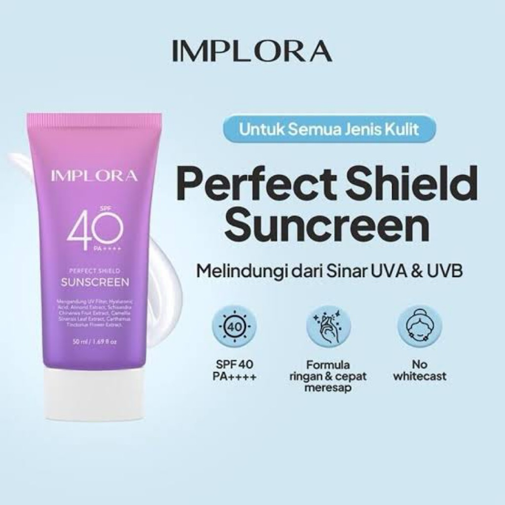 IMPLORA Perfect Shield Sunscreen SPF 40 PA++++
