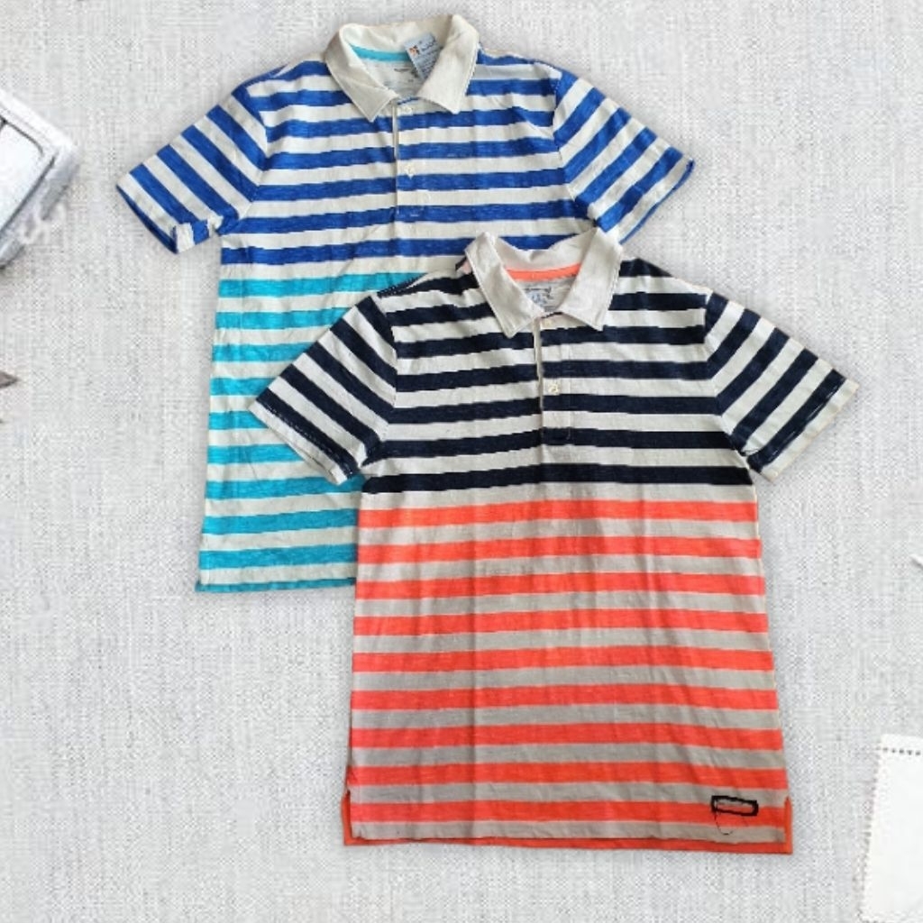 Kaos Pendek Anak Polo Garis