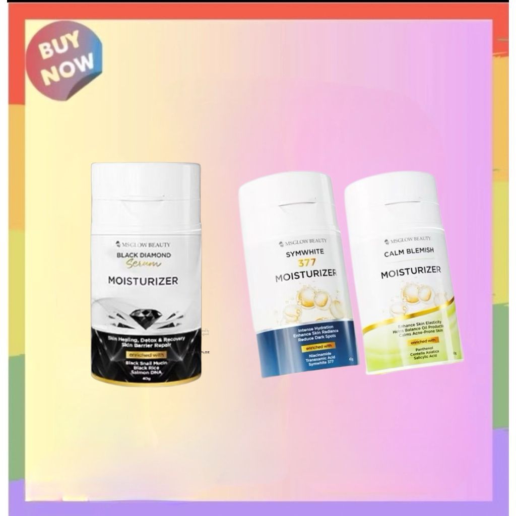 Ms Glow Moisturizer Symwhite,Acne & Black Diamond
