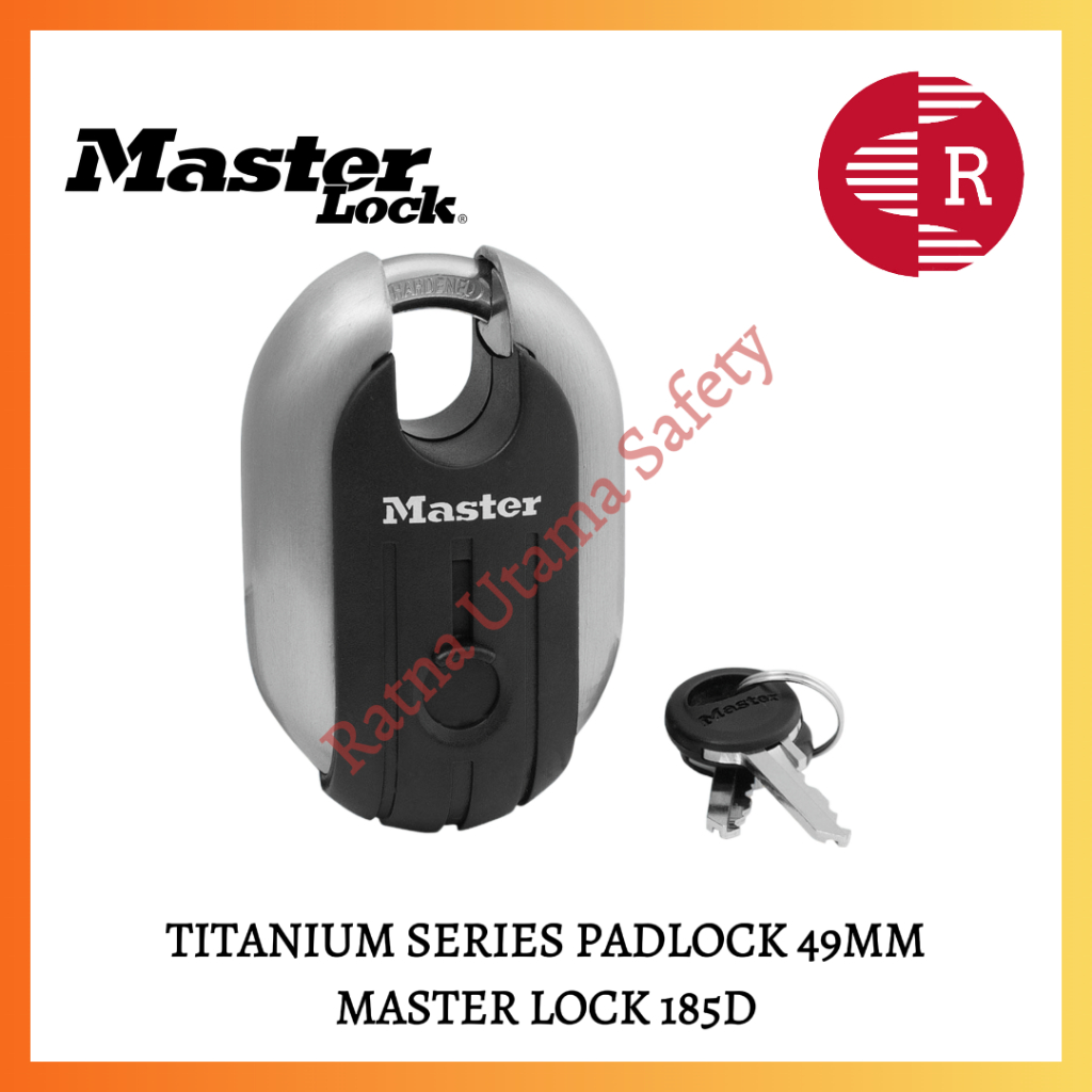 TITANIUM SERIES PADLOCK 49MM MASTER LOCK 185D