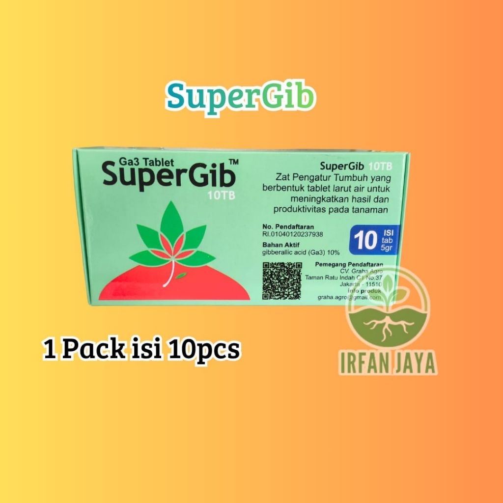 ( 1 pack =10tablet) SUPERGIB TABLET 5gr - Ga3 supergib