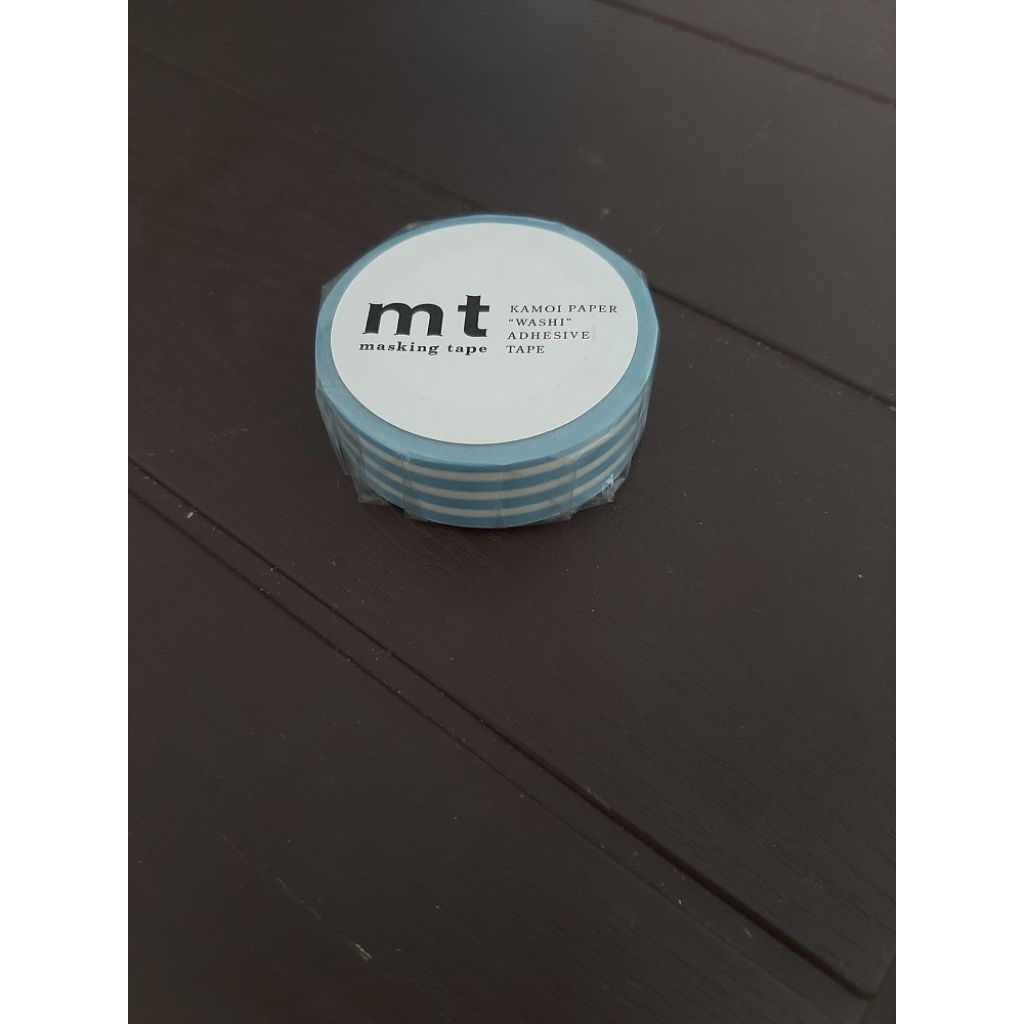MT washi tape border blue