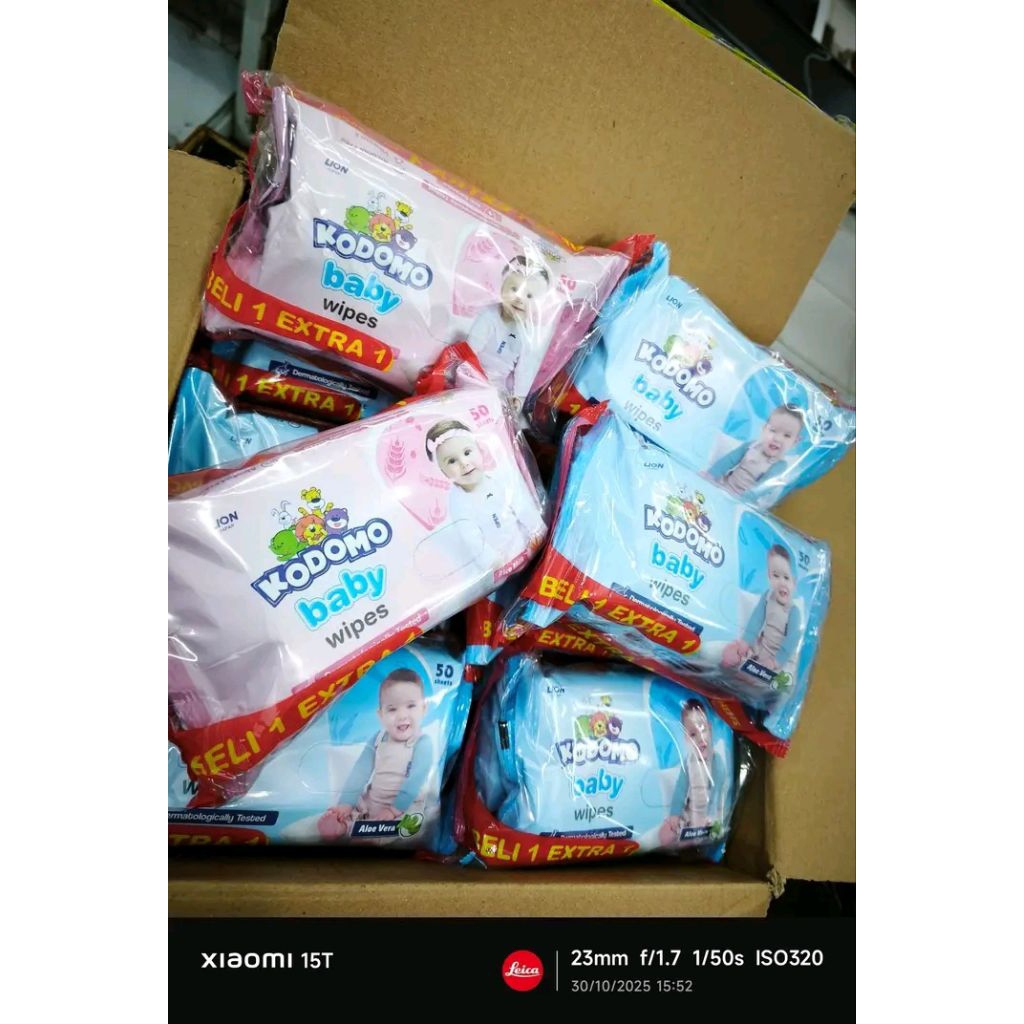 kodomo tissue basah b1g1 2x50set