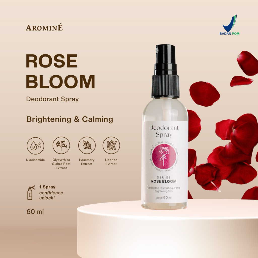 AROMINE - Rose Bloom Deodorant Spray