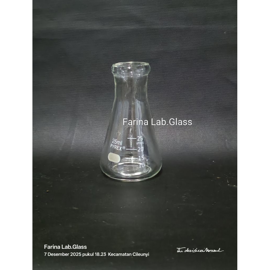 Erlenmeyer 25ml Pyrex