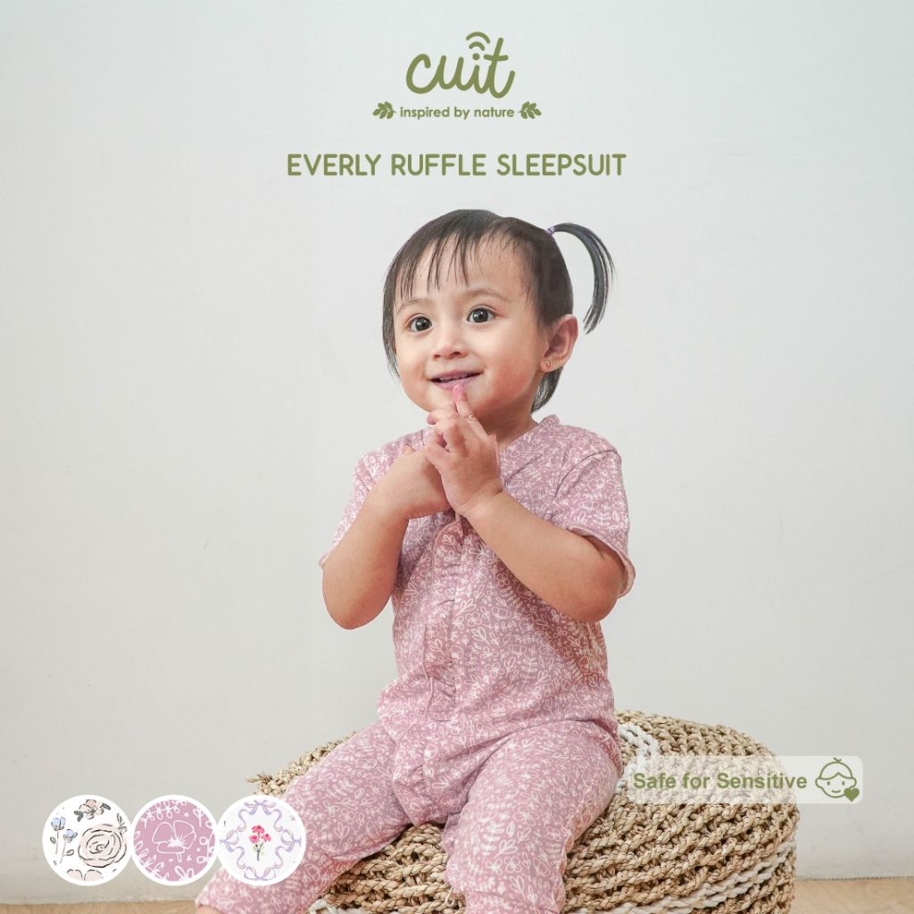 CUIT EVERLY RUFFLE SLEEPSUIT