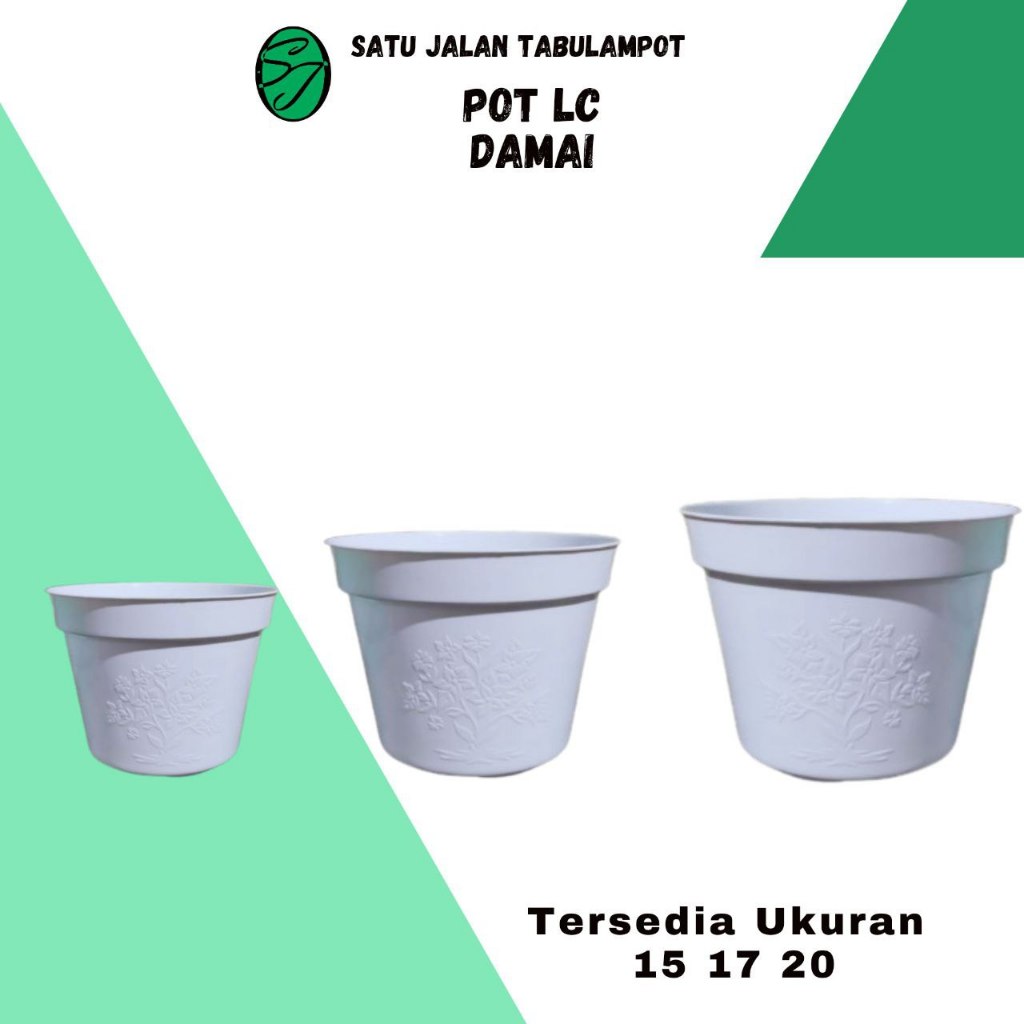 Pot Motif Bunga Basic LC Damai