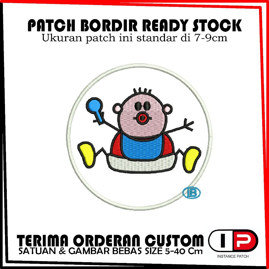 EMBLEM PATCH BORDIR BABY KEREN - instancepatchid