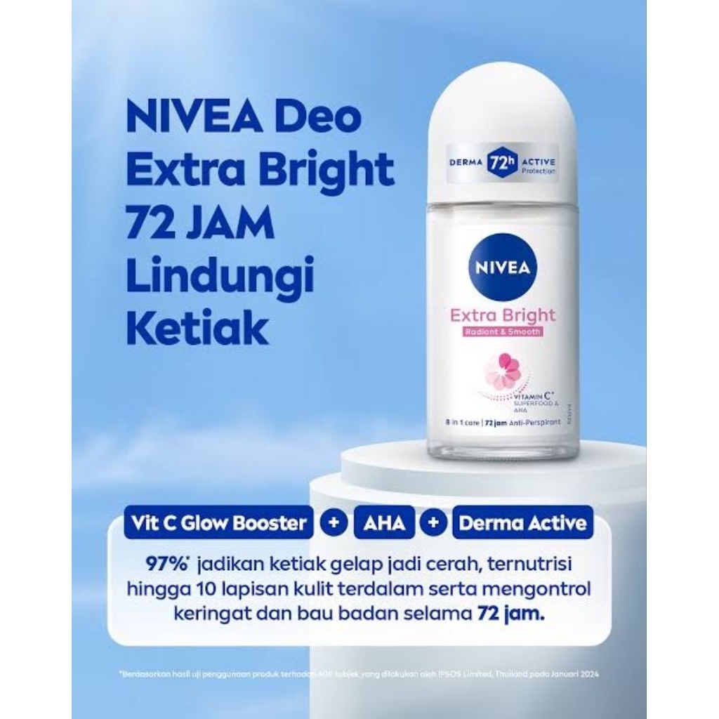 nivea roll-on extra brightening 50ml