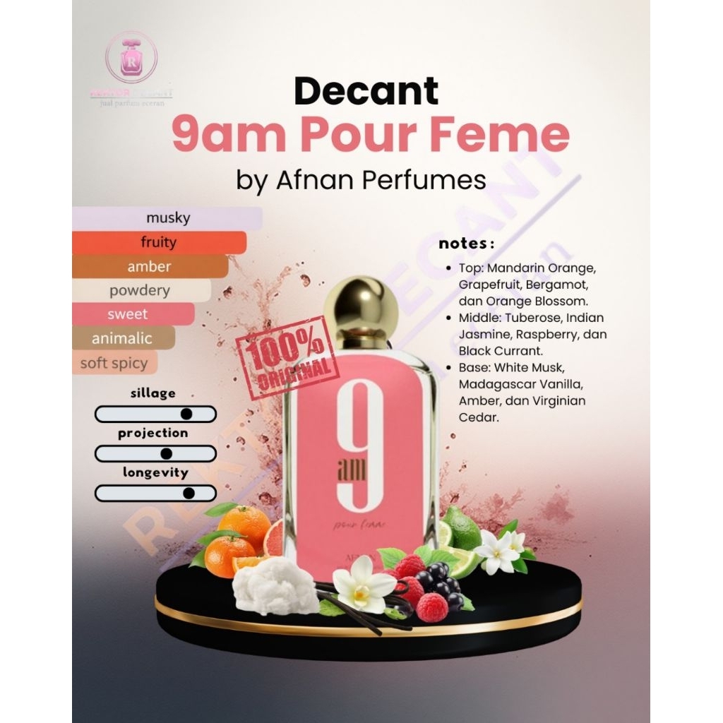 decant 9am pour feme