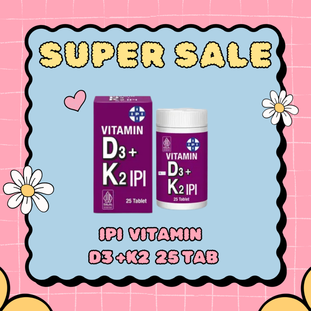 IPI VITAMIN D3 +K2 25 TAB