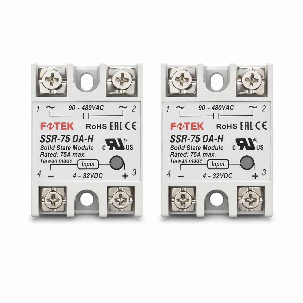FOTEK Solid State Relay : SSR-75DA-H (4-32VDC) 75A 480VAC