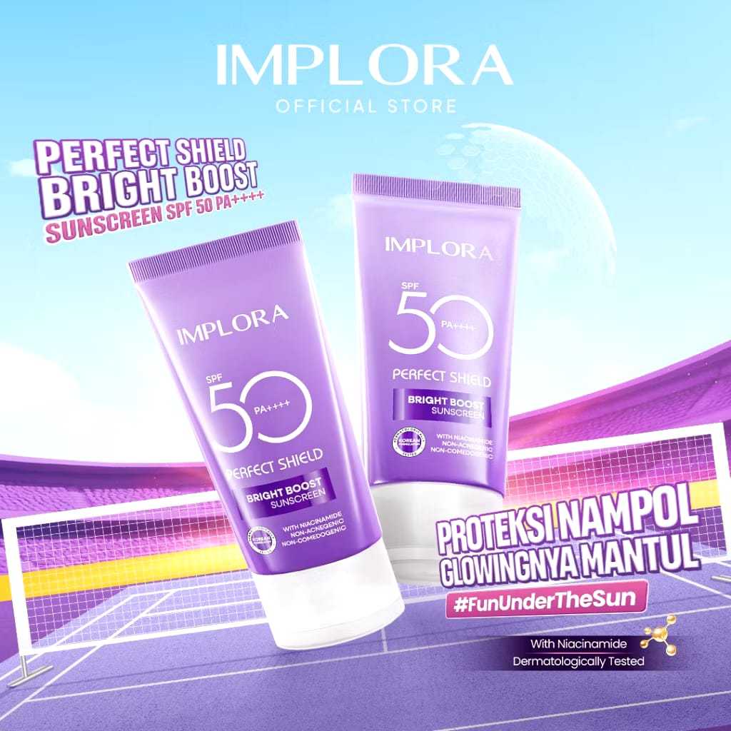 MEMEY | IMPLORA Perfect Shield Bright Boost Sunscreen SPF 50 PA++++
