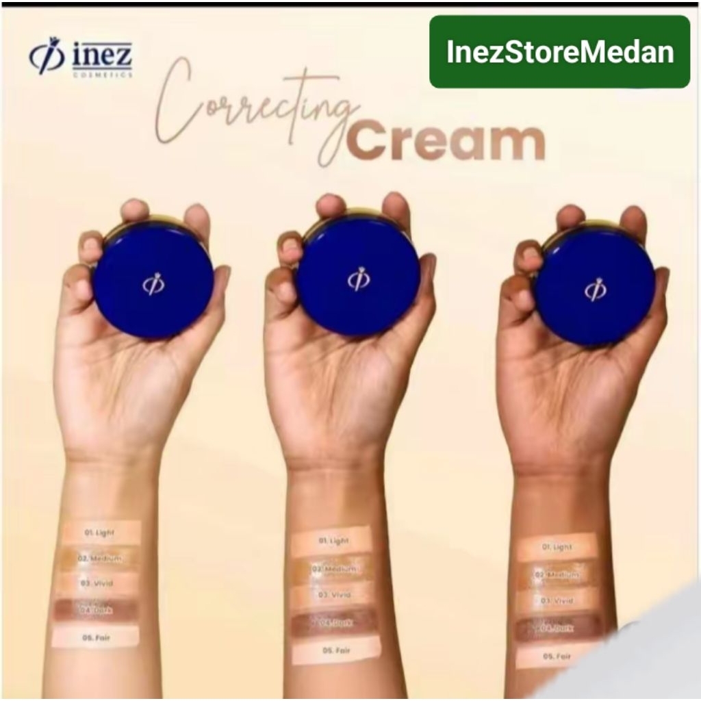 Inez Correcting Cream 01 Light