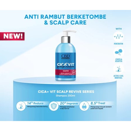 CBD Cica+Vit Scalp Revive Shampo 250 ml